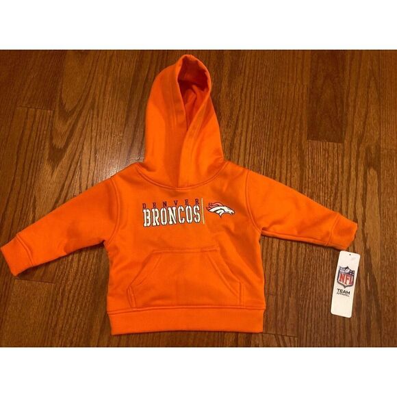 Denver Broncos 12 Months Hoodie Sweatshirt NFL Team Apparel - Picture 1 of 3